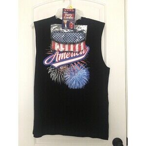 2pc Men's Spirit Of America Combo Set Outfit U.S. Patriotic Size L 42/44